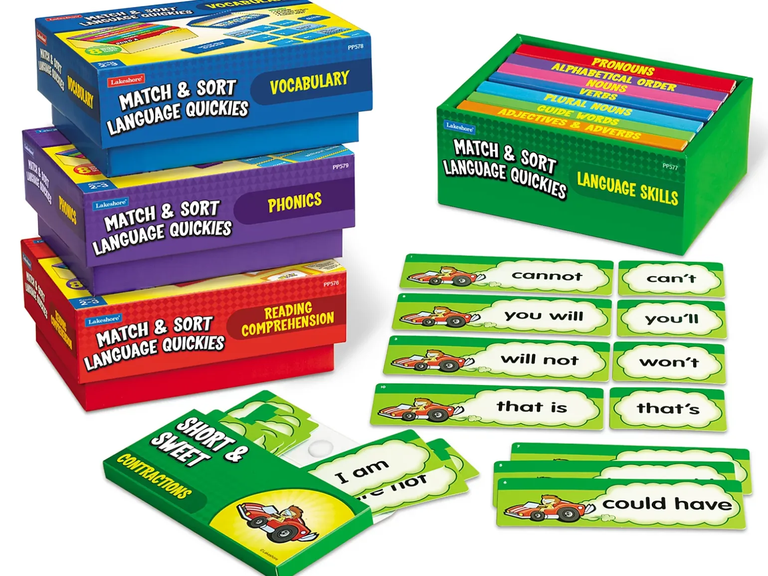 Match & Sort Language Quickies - Gr. 2-3 - Complete Set