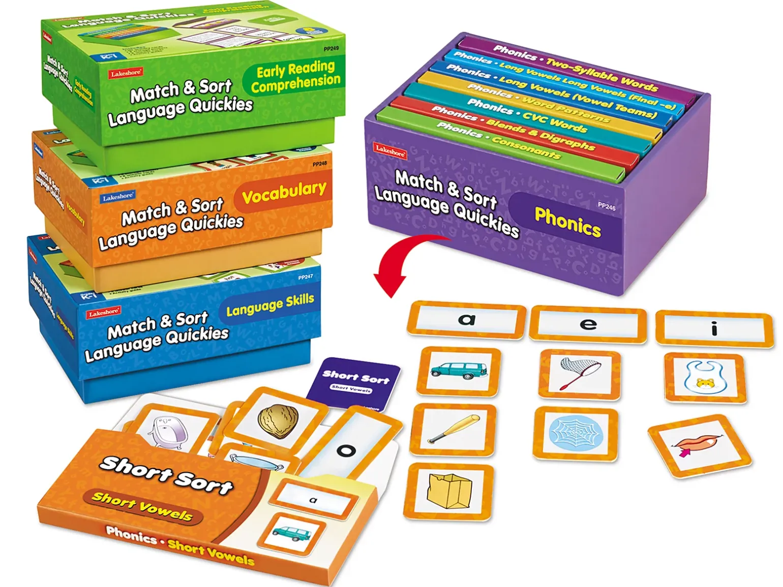Match & Sort Language Quickies - K-Gr. 1 - Complete Set