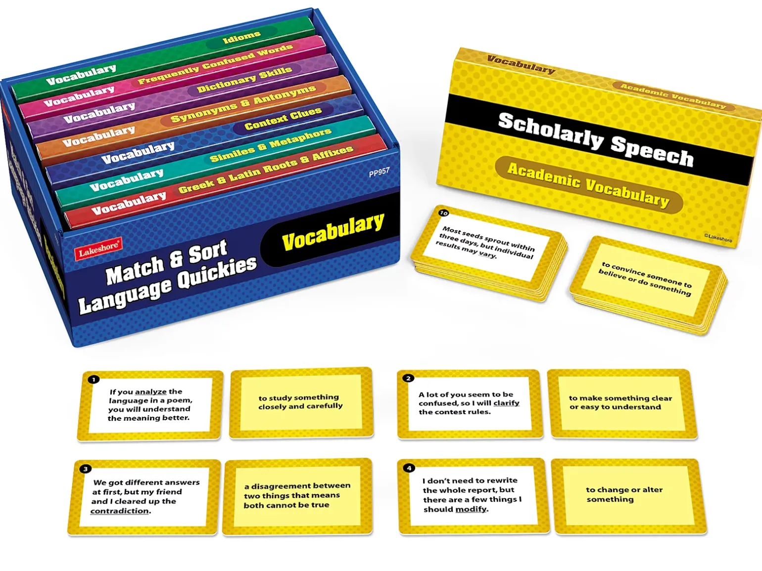 Match & Sort Vocabulary Quickies - Gr. 4-5