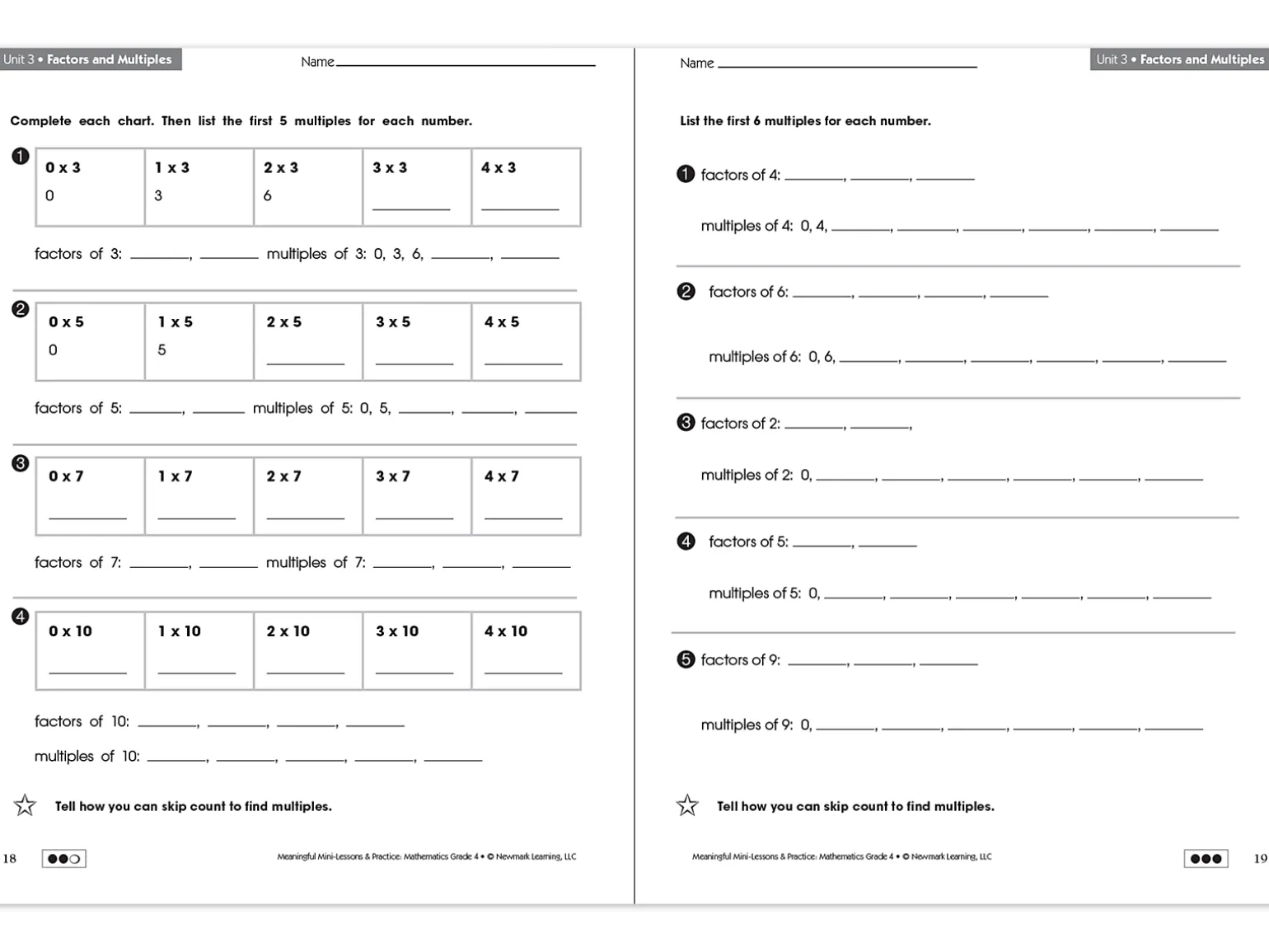 Mathematics Workbook - Gr. 4