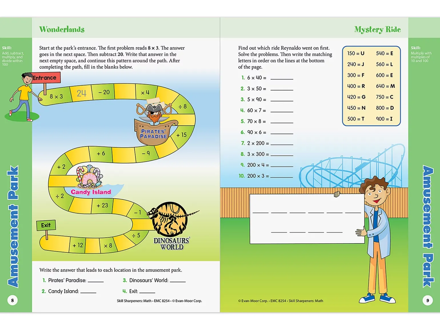 Math Skill Sharpeners Workbook - Gr. 4