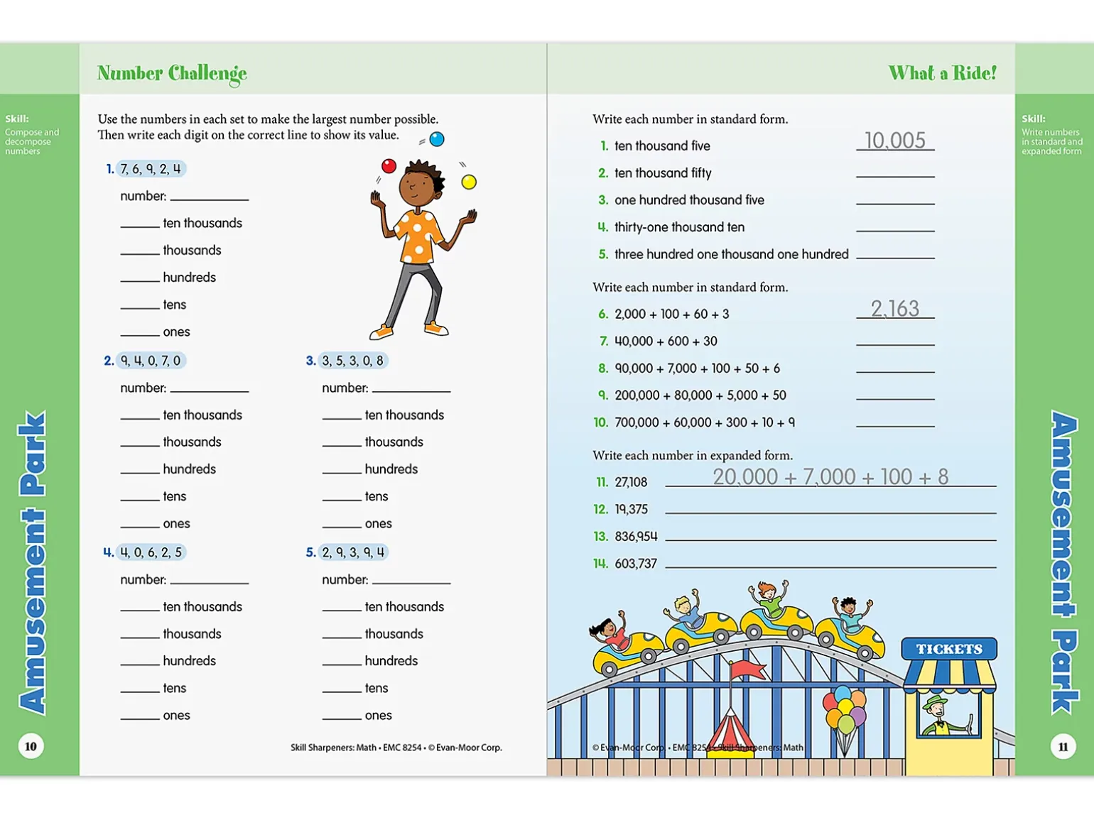 Math Skill Sharpeners Workbook - Gr. 4