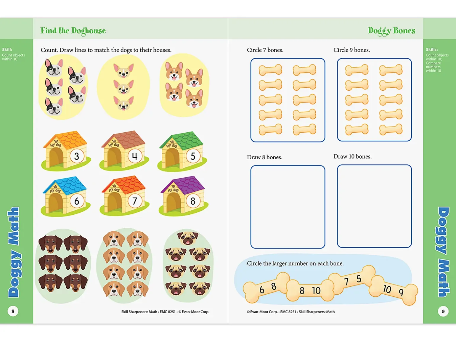Math Skill Sharpeners Workbook - Kindergarten