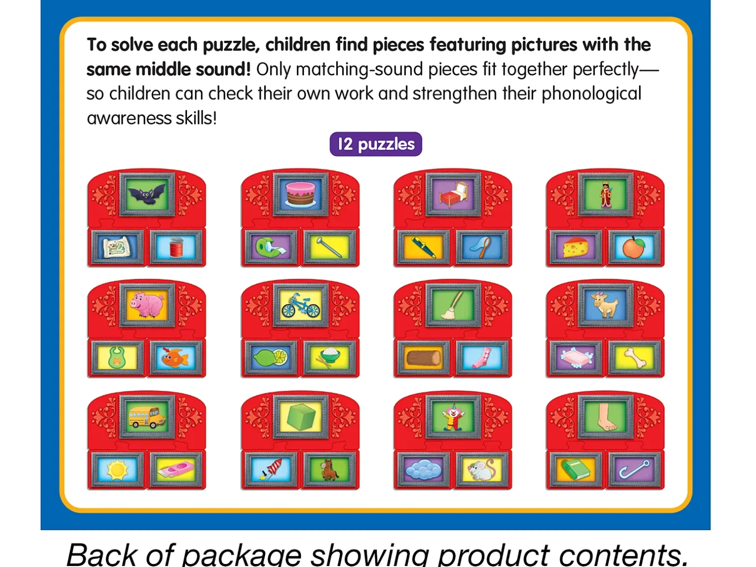 Middle Sounds Learning Puzzles