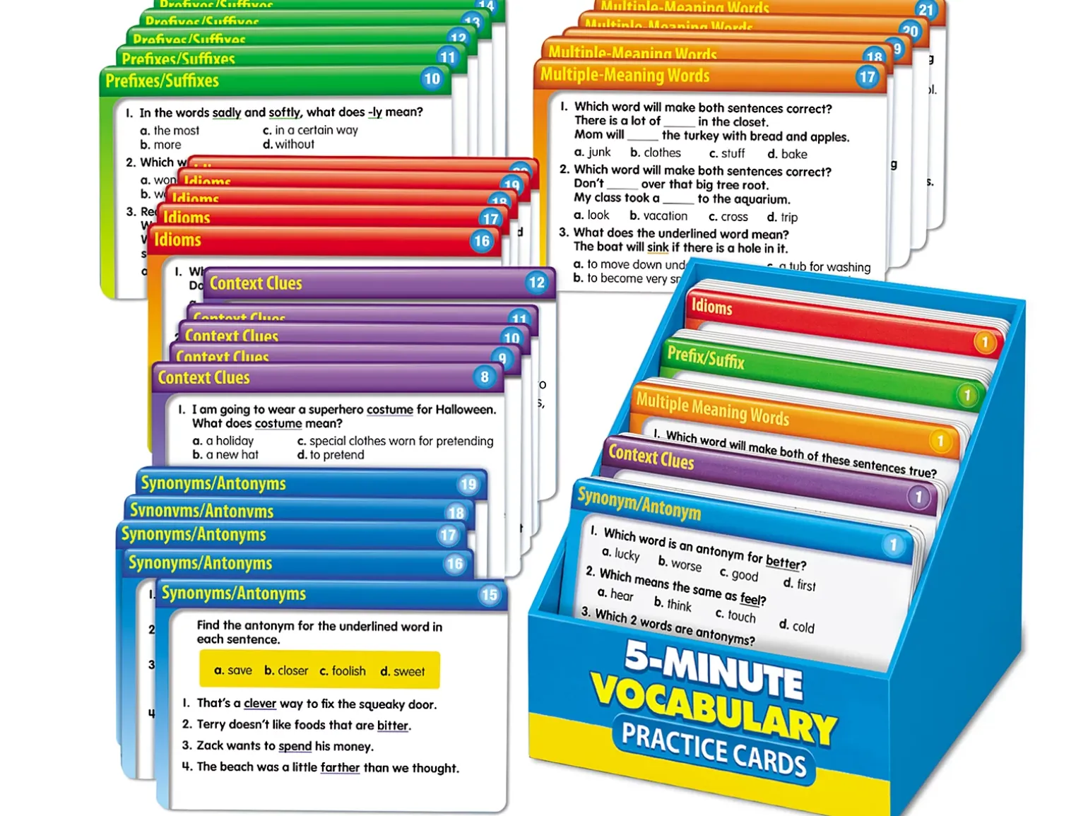 5-Minute Vocabulary Practice Cards - Gr. 3-5