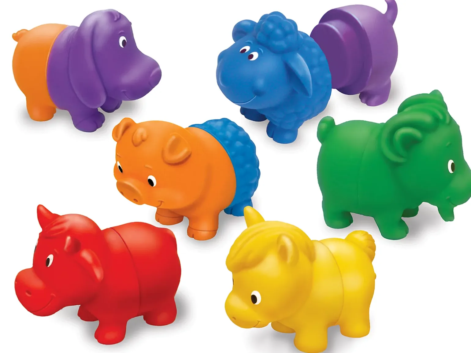 Mix & Match Farm Animals - Set of 6