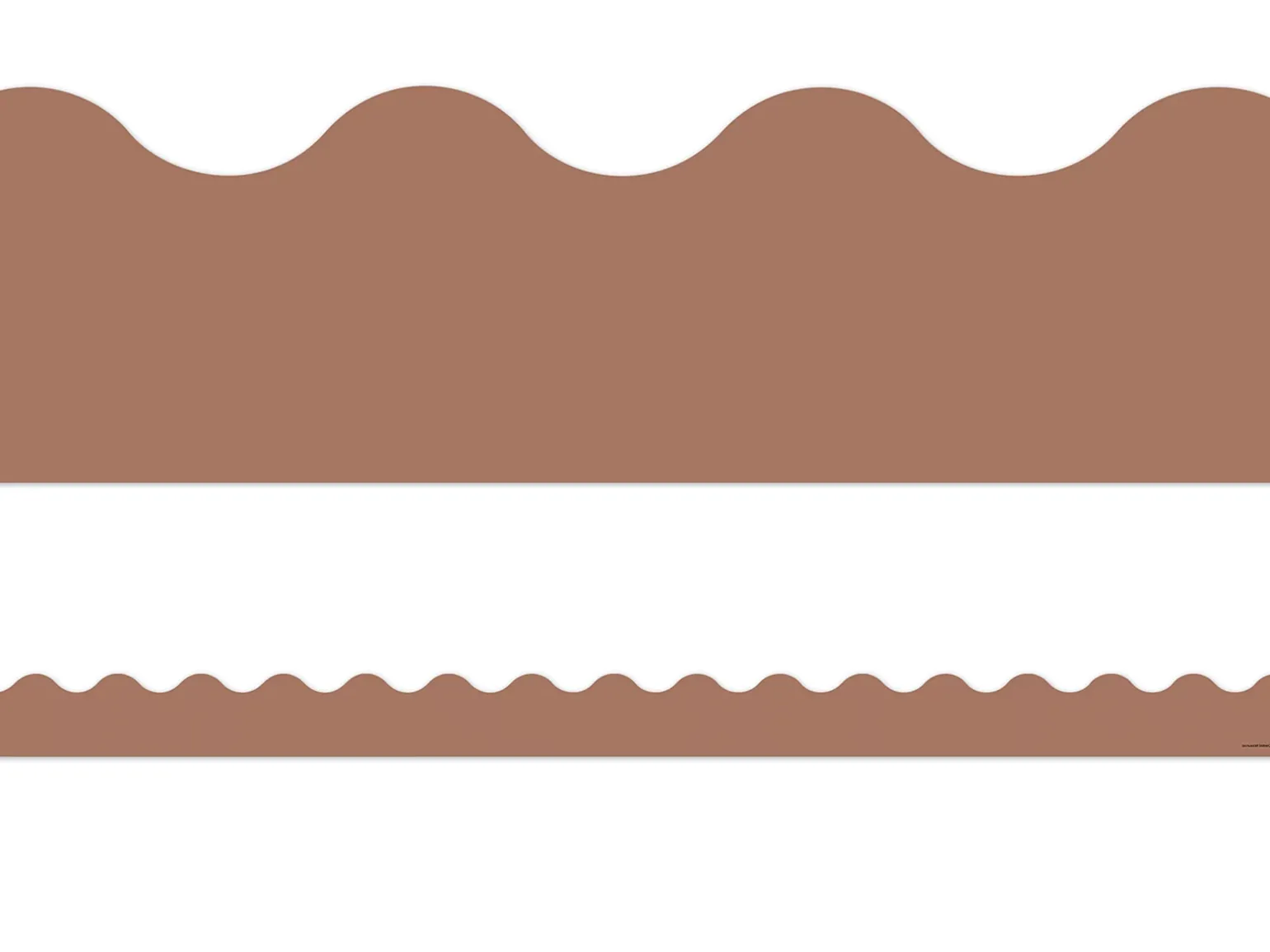 Mocha Scalloped Border