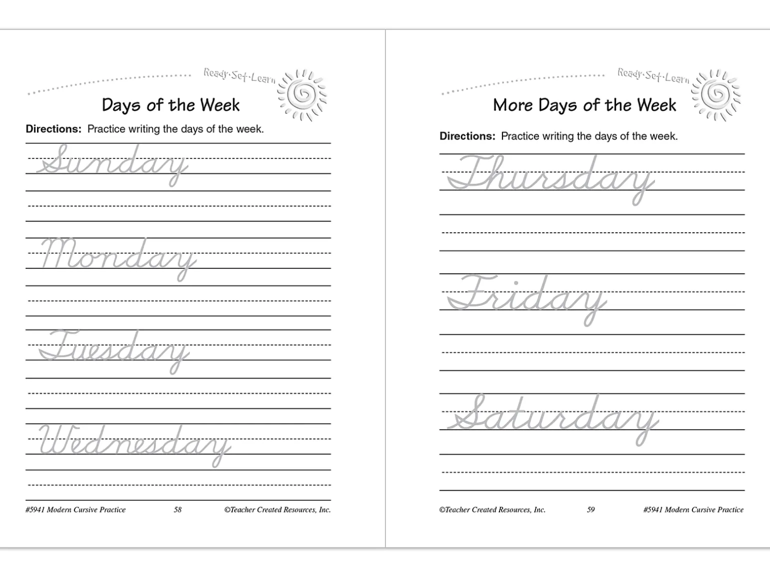 Modern Cursive Writing Practice Workbook