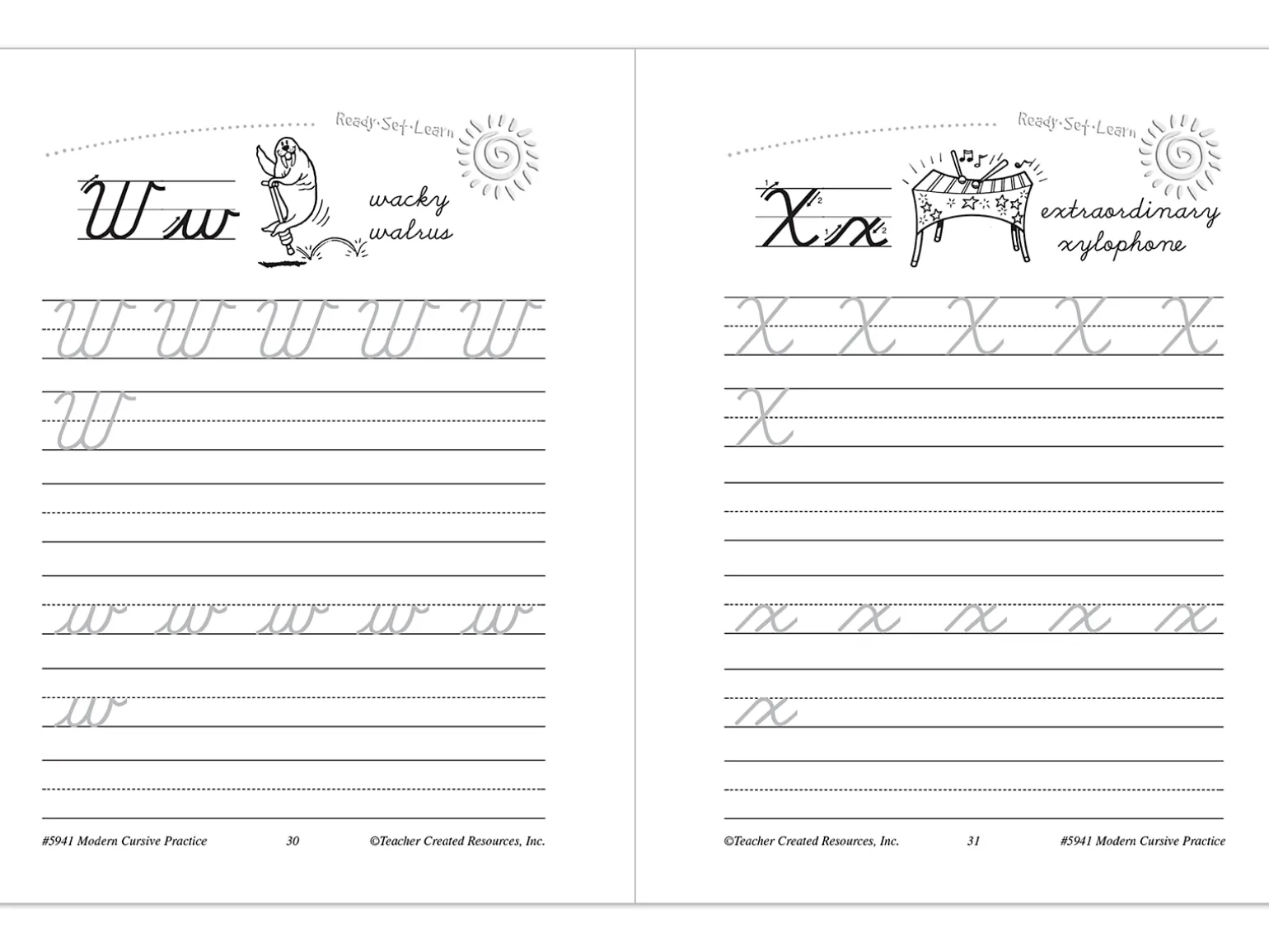 Modern Cursive Writing Practice Workbook