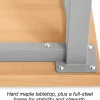 Modern Edge Mobile Butcher-Block Worktable