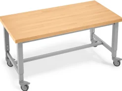 Modern Edge Mobile Butcher-Block Worktable