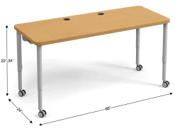 Modern Edge Mobile Media Table