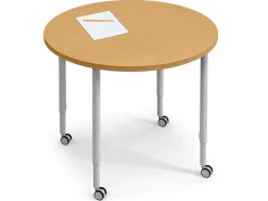 Modern Edge Mobile Standing-Height Round Tables