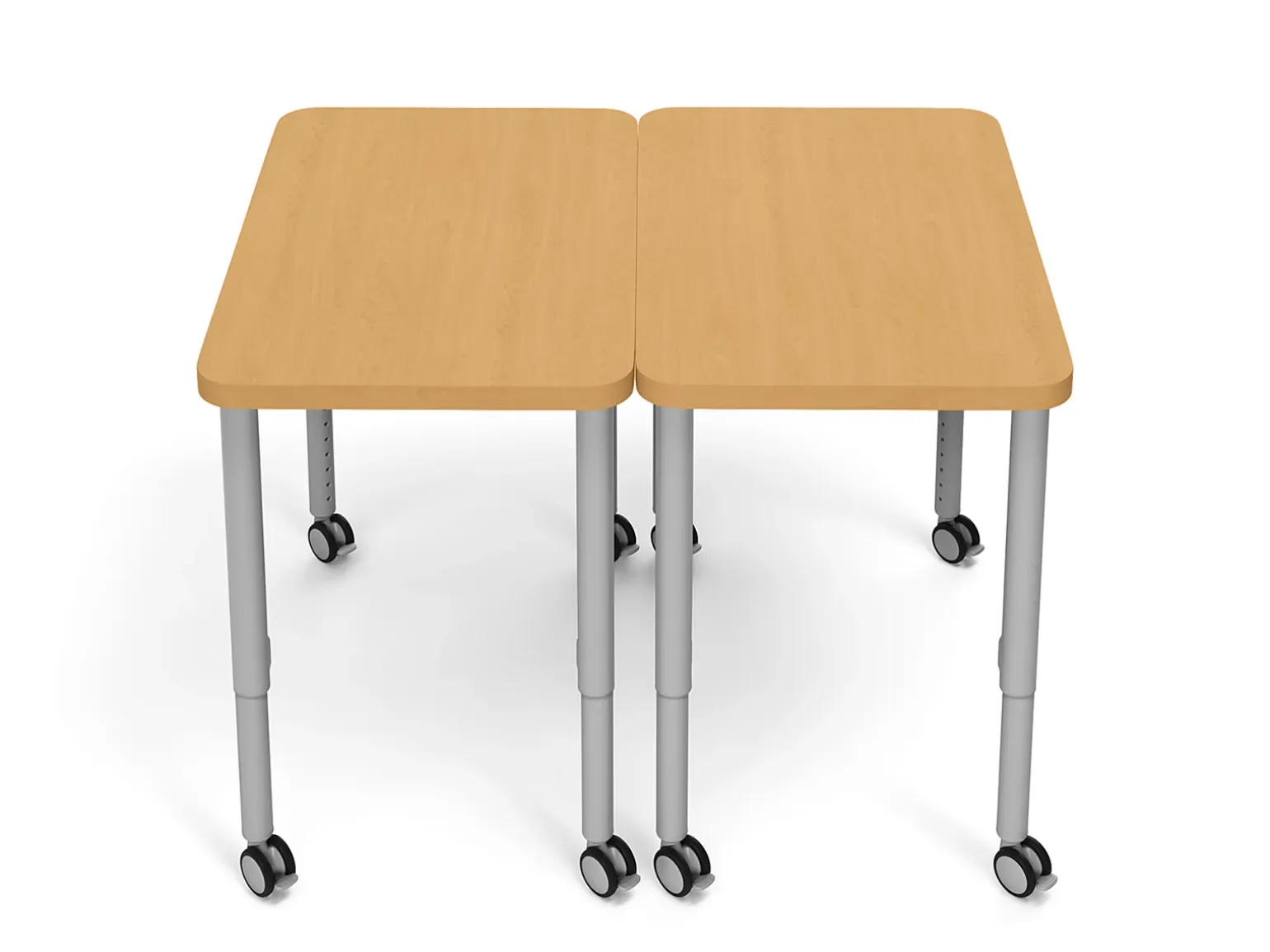 Modern Edge Mobile Student Desks with Book Box