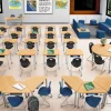 Modern Edge Mobile Teacher Desk