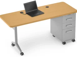 Modern Edge Mobile Teacher Desk