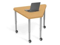 Modern Edge Mobile Trapezoid Student Desk