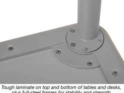 Modern Edge Mobile Trapezoid Student Desk