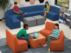 Modern Edge Modular Curved Couch