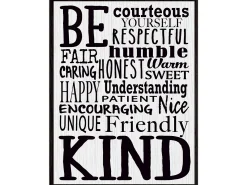 Modern Farmhouse Be Kind Poster