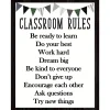Modern Farmhouse Classroom Rules Poster