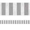Modern Farmhouse Gray Striped Border