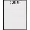 Modern Farmhouse Write & Wipe Schedule Poster