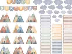 Moving Mountains Birthday Bulletin Board Set - Set 1