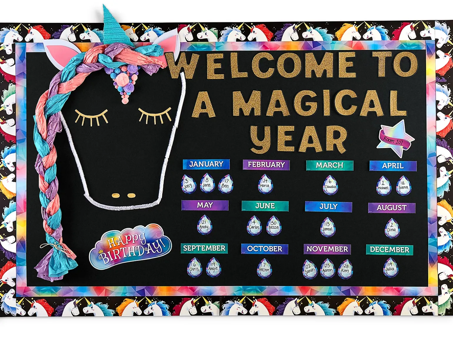 Mystical Magical Birthday Bulletin Board Set