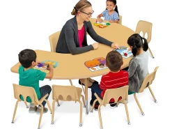 Natural Adjustable Teaching Tables
