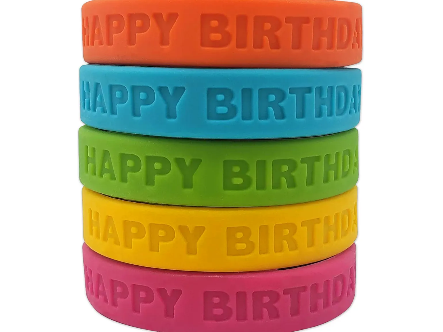 Neon Birthday Wristbands