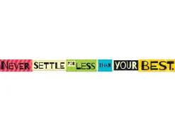 Never Settle Motivational Banner