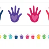 One World Colorful Hands Border