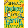 One World Spread Kindness Not Germs Poster