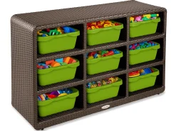 Outdoor 9-Cubby Storage Unit
