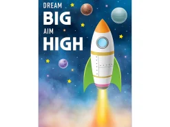 Outer Space Crew Dream Big Poster