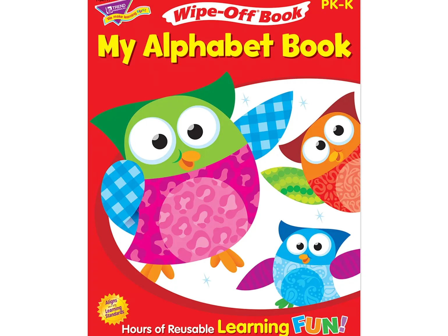Owl-Stars!® Alphabet Write & Wipe Workbook