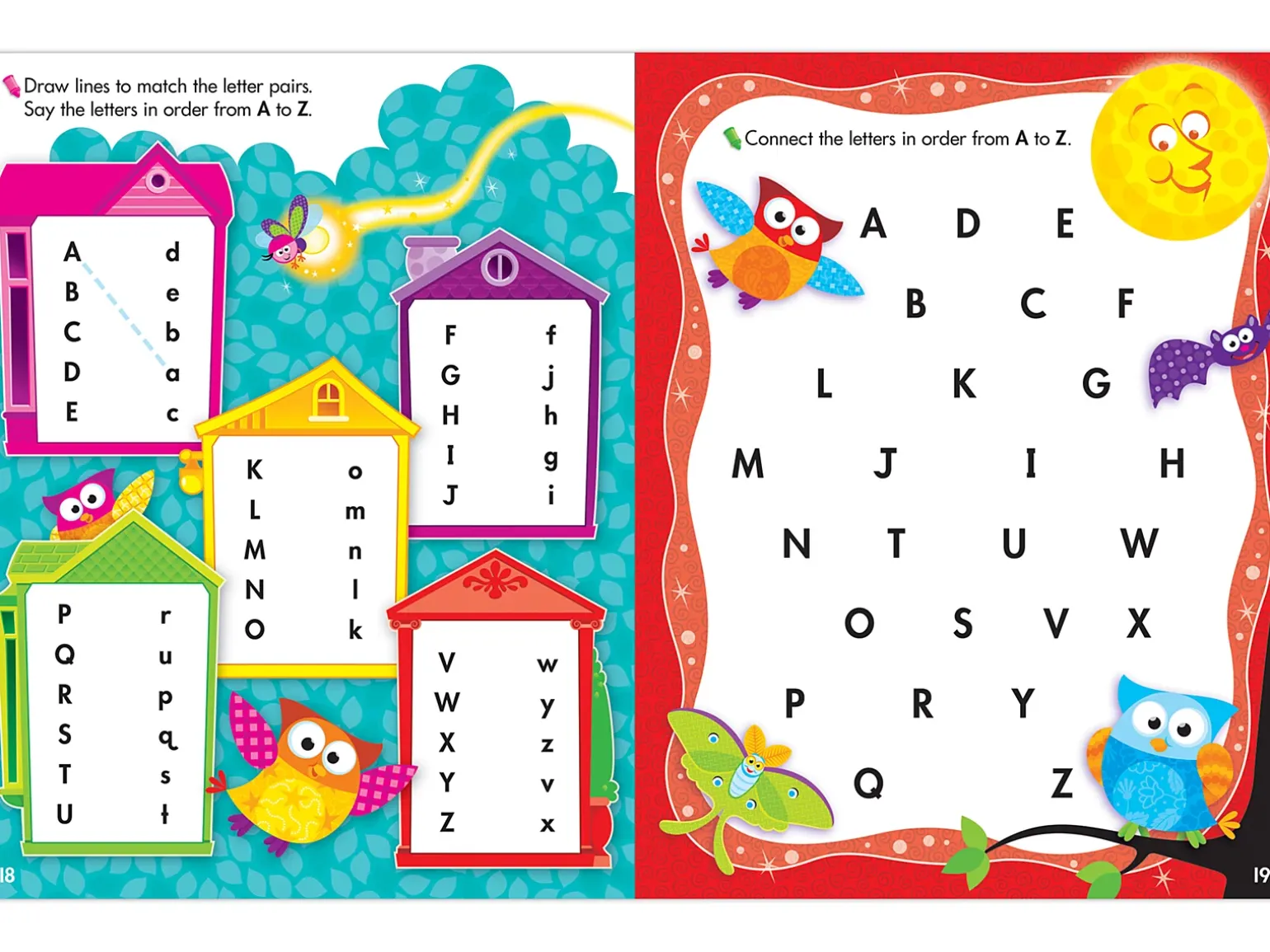 Owl-Stars!® Alphabet Write & Wipe Workbook