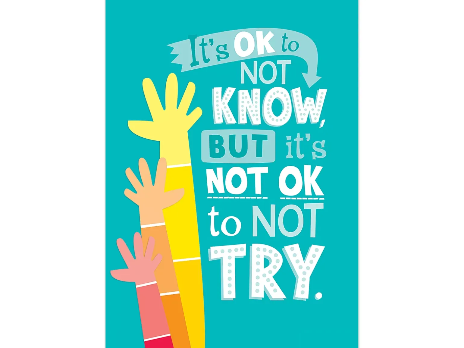 Painted Palette It’s OK to Not Know Poster