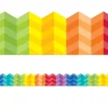 Painted Palette Rainbow Chevron Border