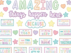 Pastel Pop Motivational Bulletin Board Set
