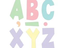 Pastel Pop 7" Punch-Out Letters