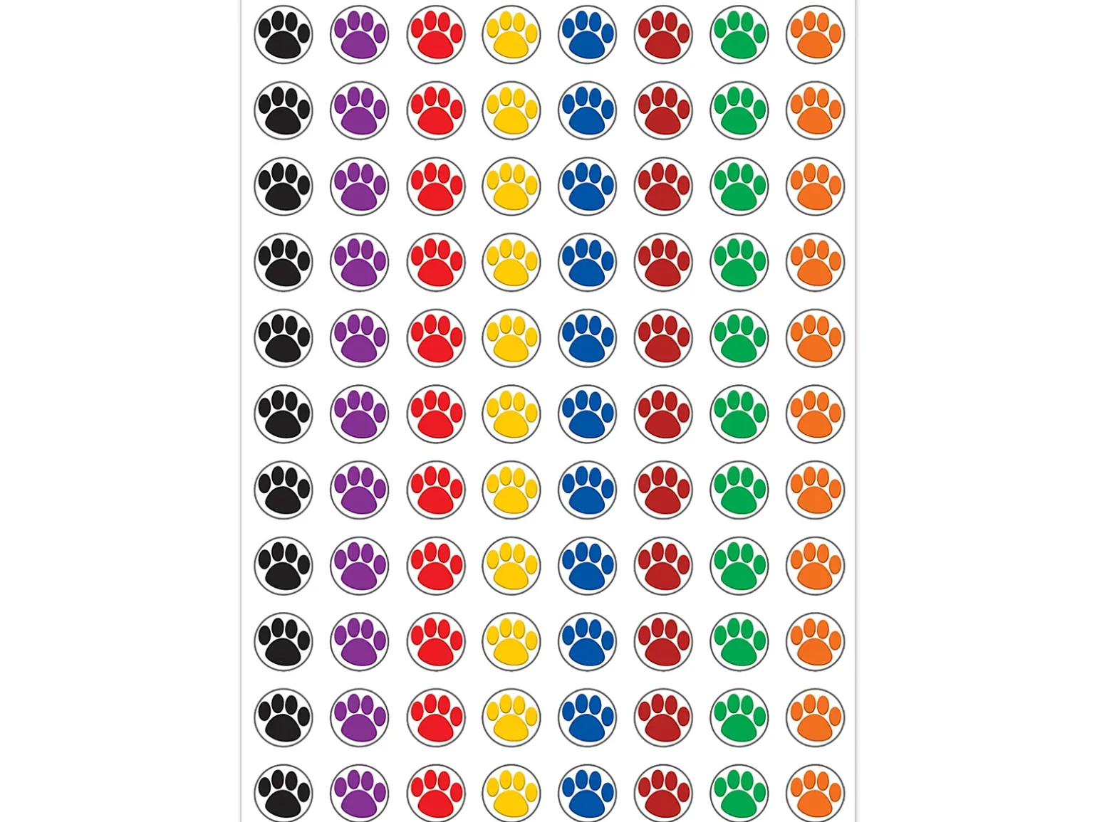 Paw Print Mini Stickers