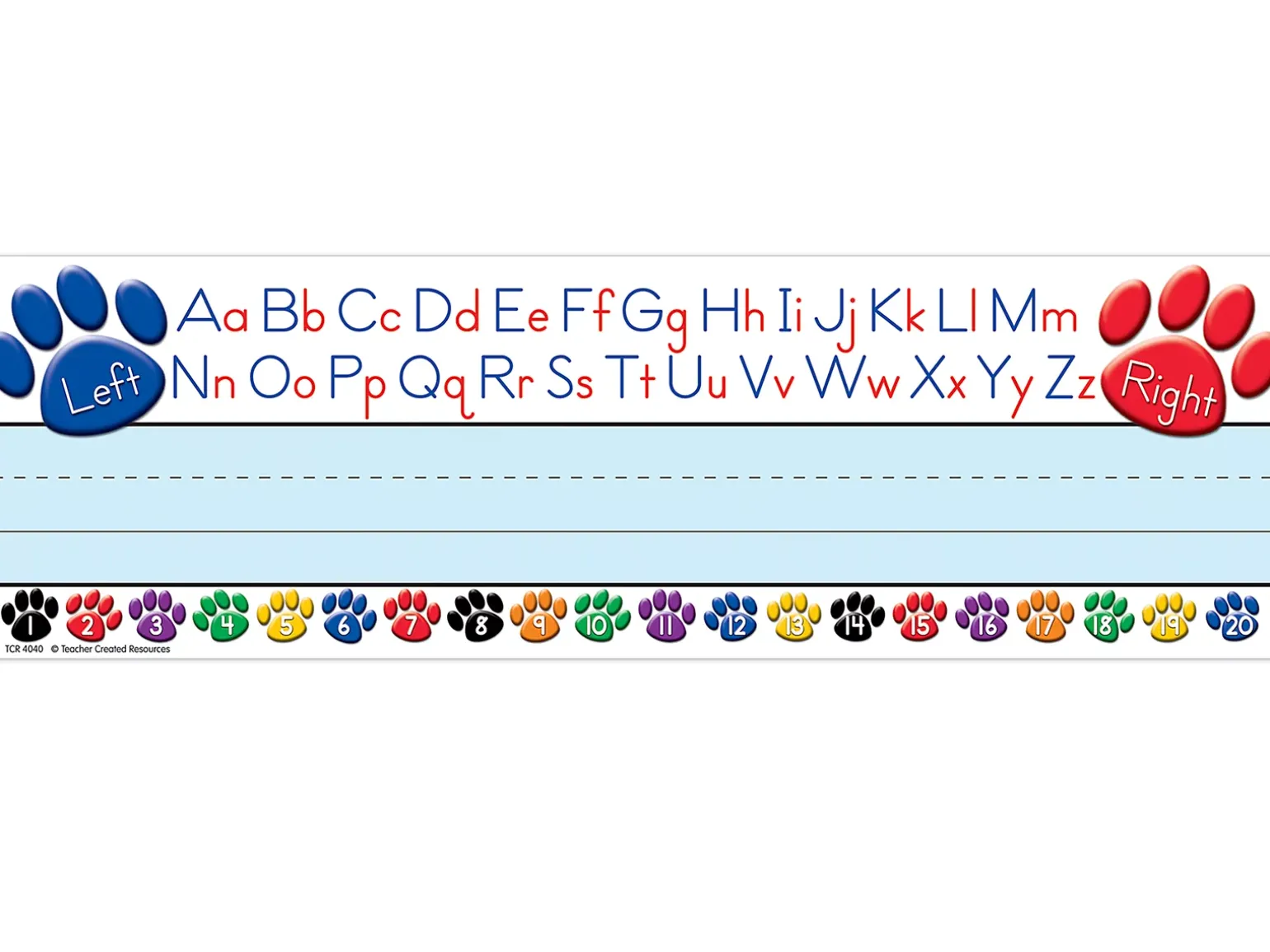 Paw Print Reference Nameplates - Pre K-K