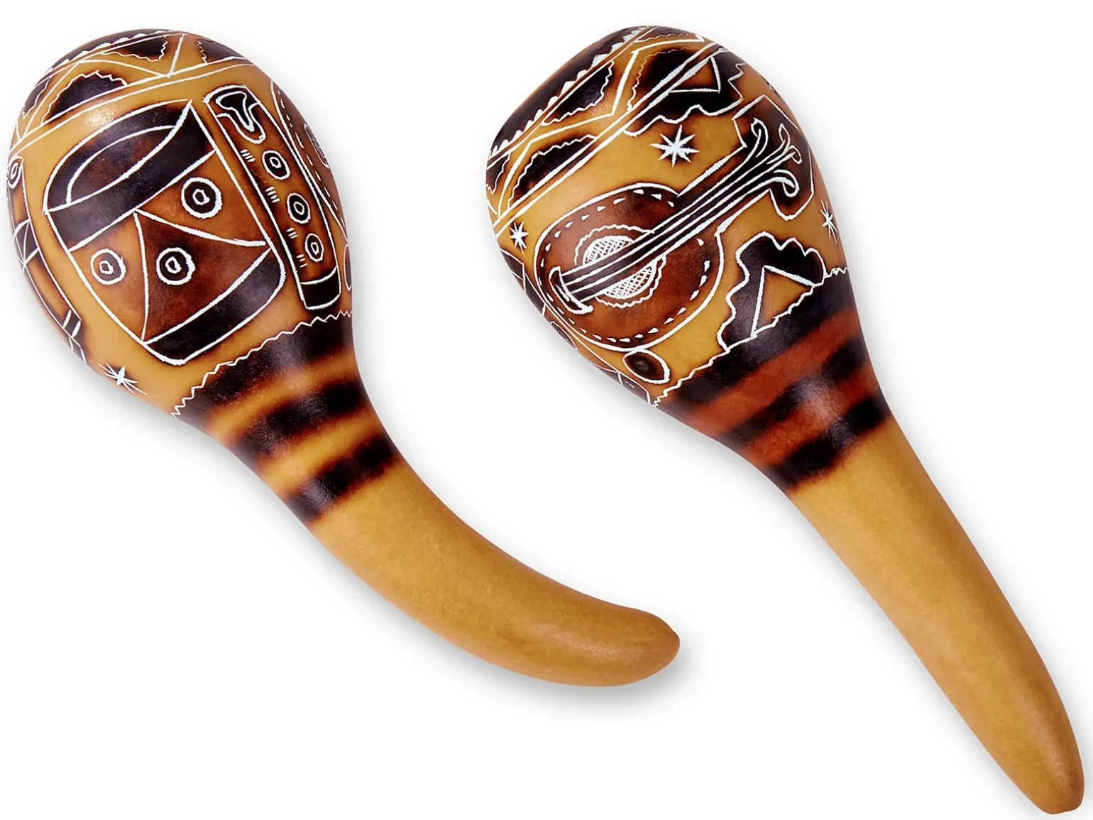 Peruvian Gourd Maracas - Set of 2