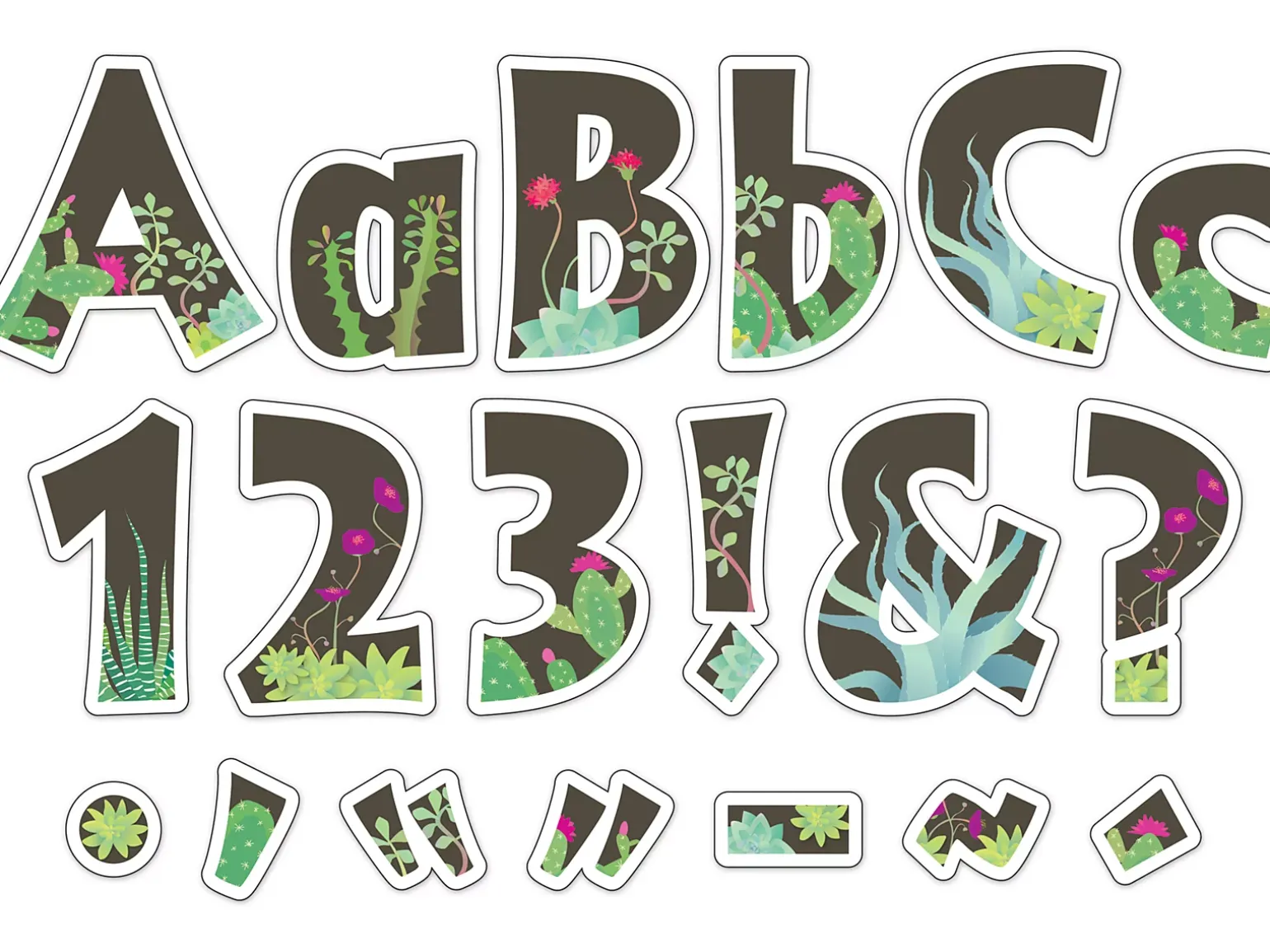 Petals & Prickles 4" Punch-Out Letters
