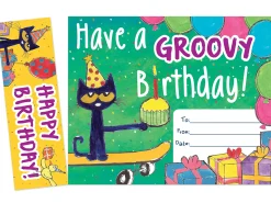 Pete the Cat® Bookmark Birthday Certificates