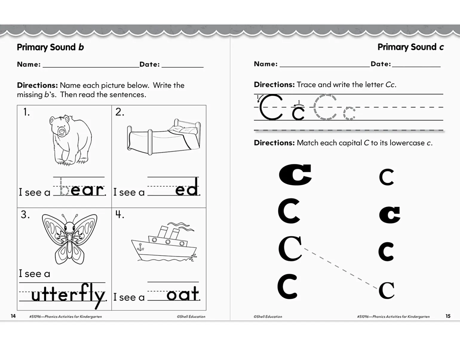 Phonics for Kindergarten Workbook