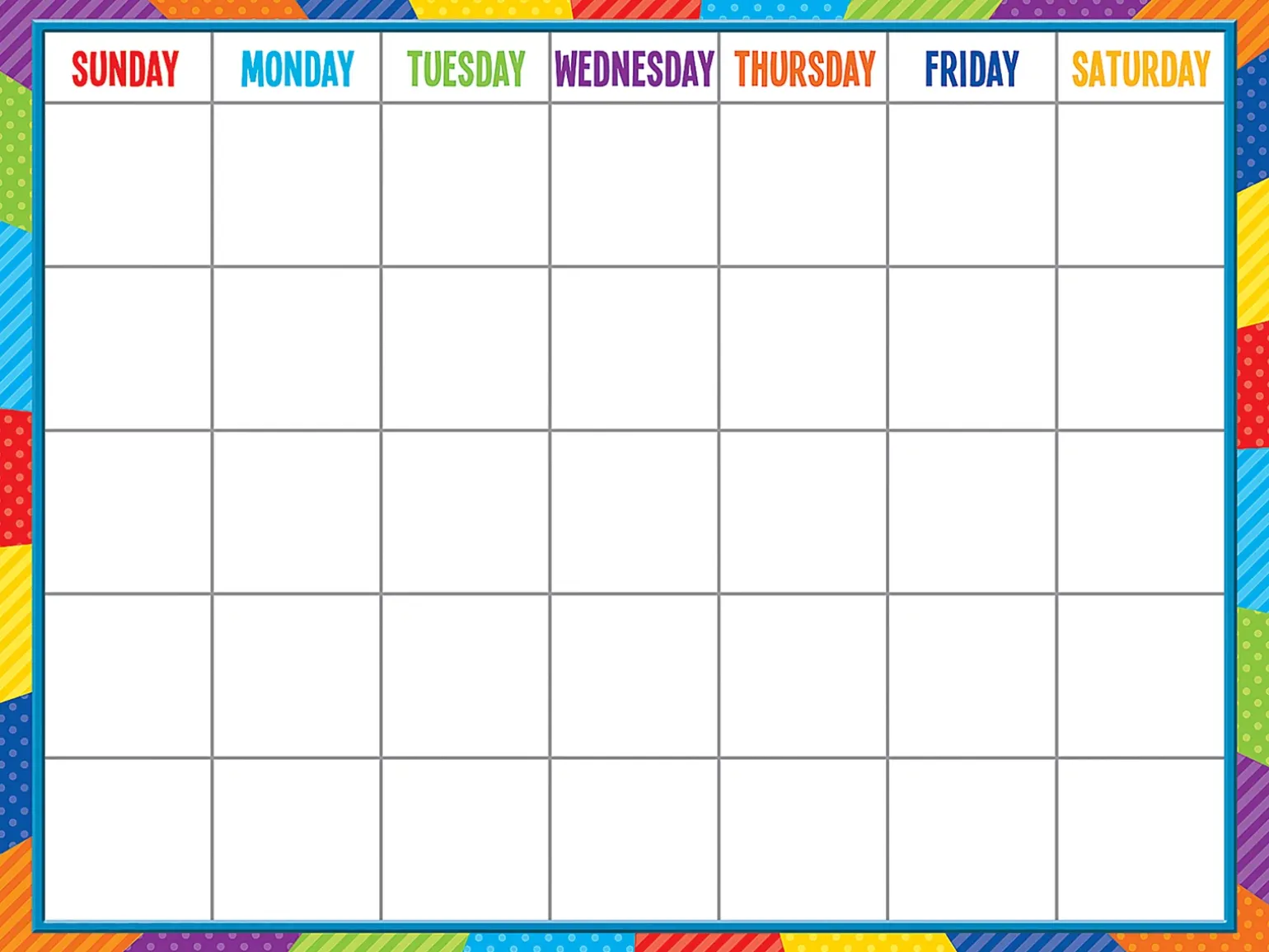 Playful Patterns Classroom Calendar