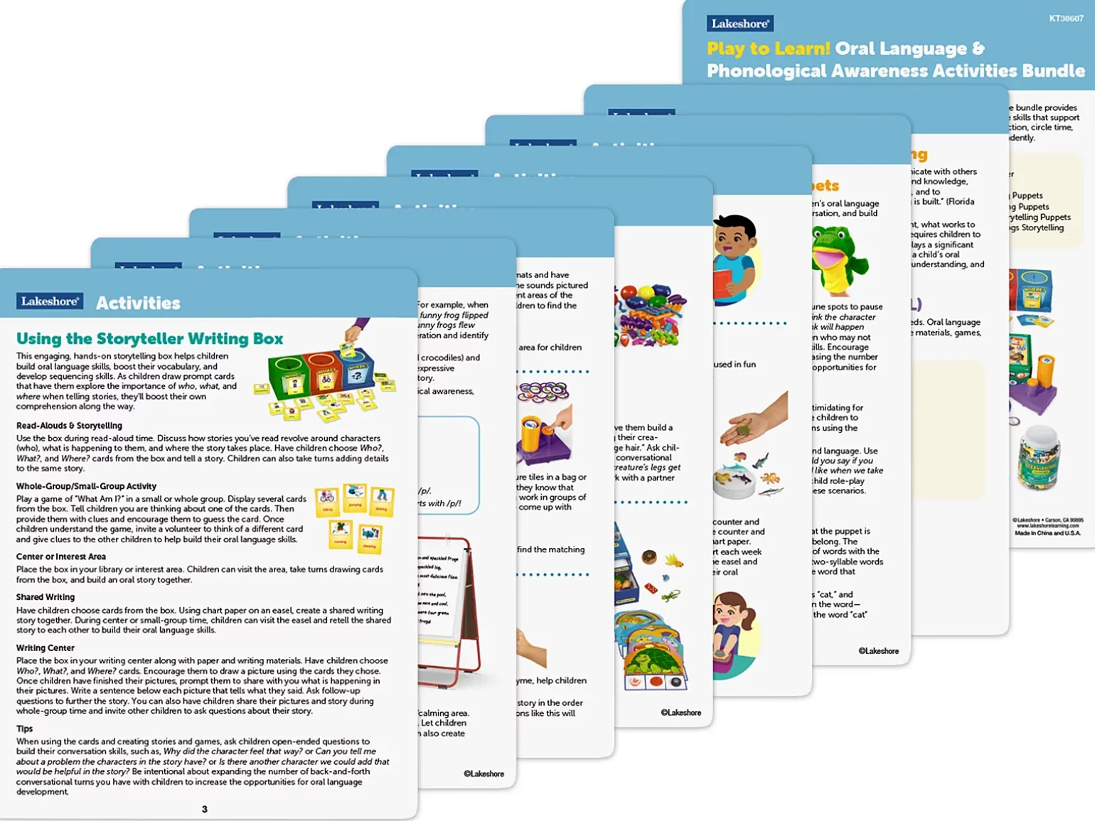 Play to Learn! Oral Language & Phonological Awareness Activities Bundle